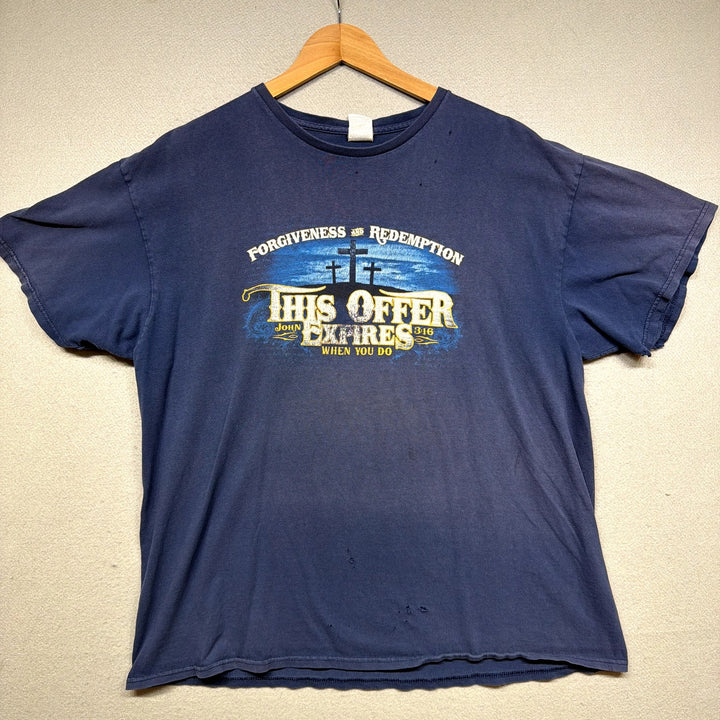 Vintage This Offer Expires Jesus T Shirt size XL