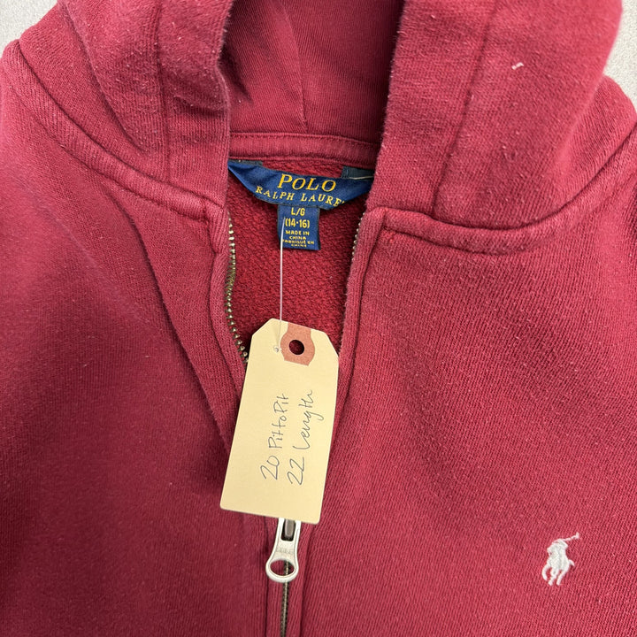 Youth Polo Ralph Lauren Zip Up Hoodie Size Large
