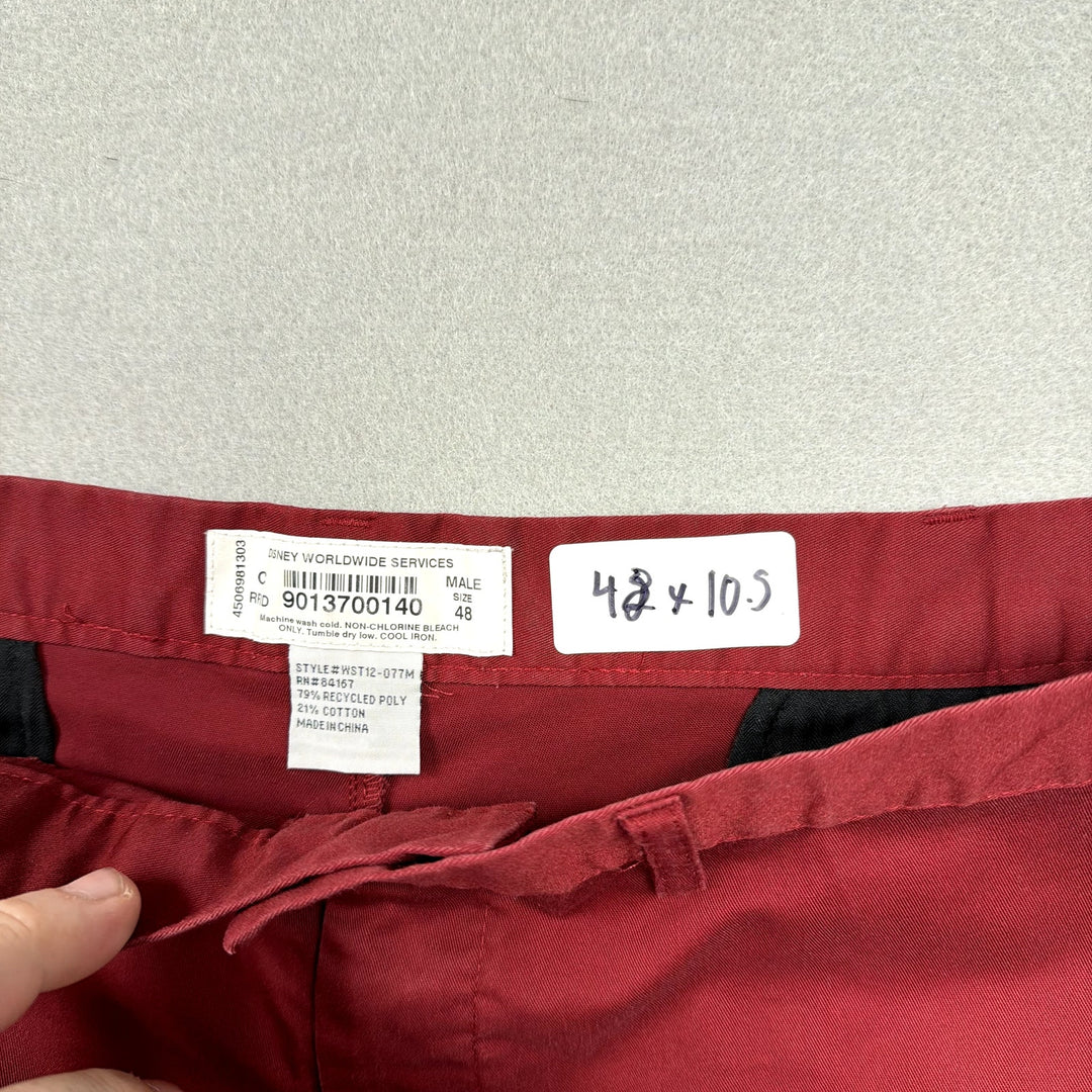Disney Parks Burgundy Uniform Shorts Size 48