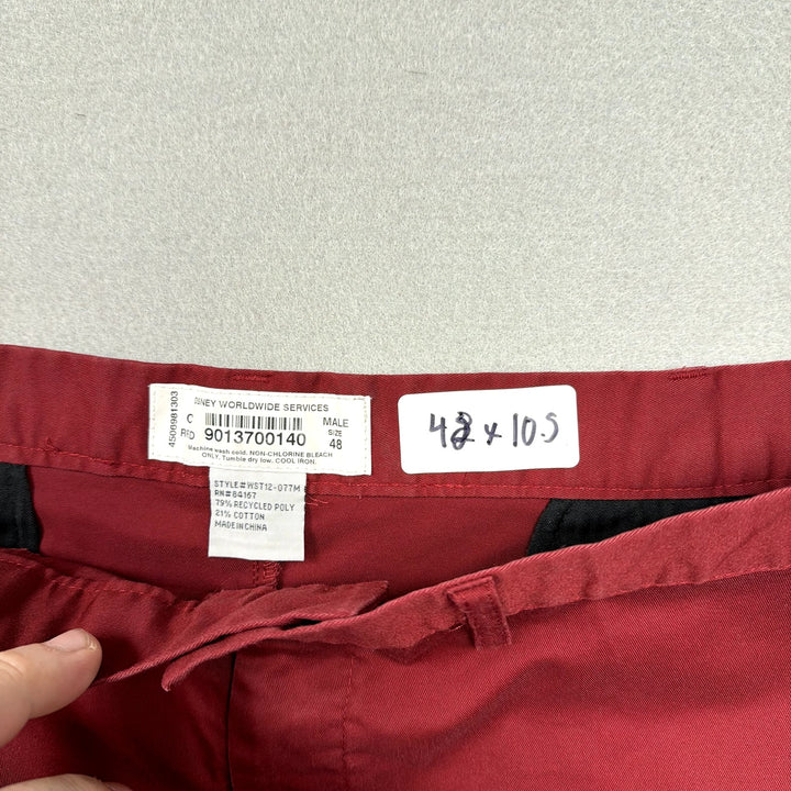 Disney Parks Burgundy Uniform Shorts Size 48