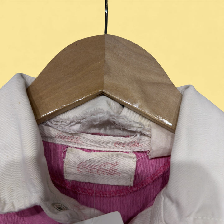 Vintage Coca Cola 80s Pink Polo Shirt Size Medium