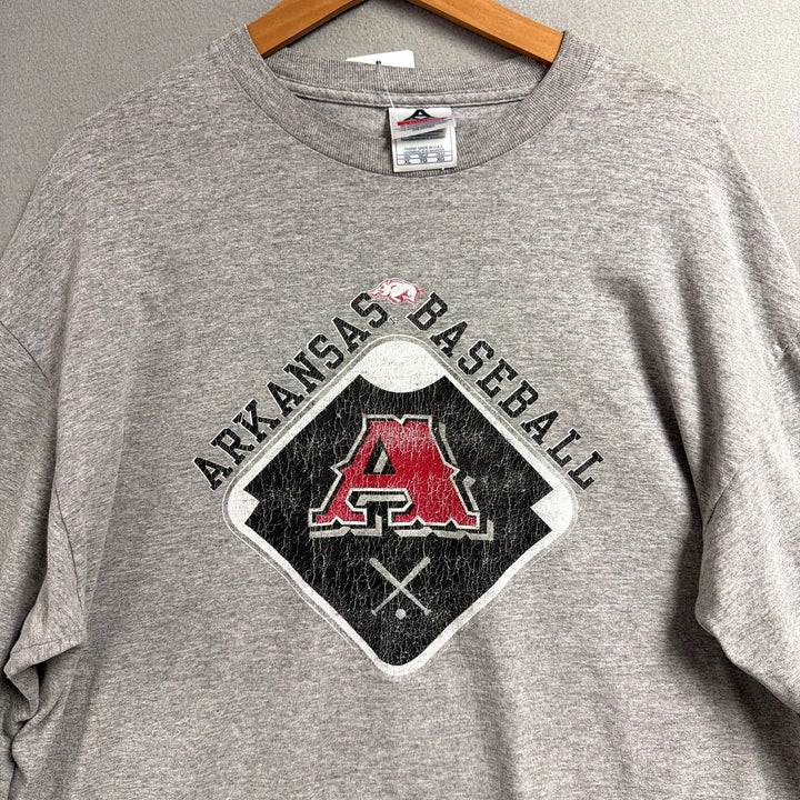 Vintage University of Arkansas Baseball Long Sleeve T Shirt size XL
