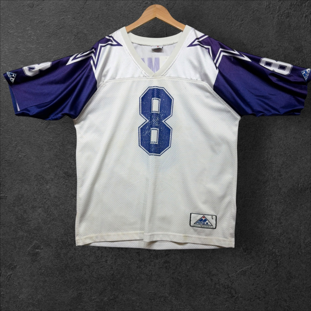 Vintage Dallas Cowboys Troy Aikman 90s Apex One Jersey Size Large