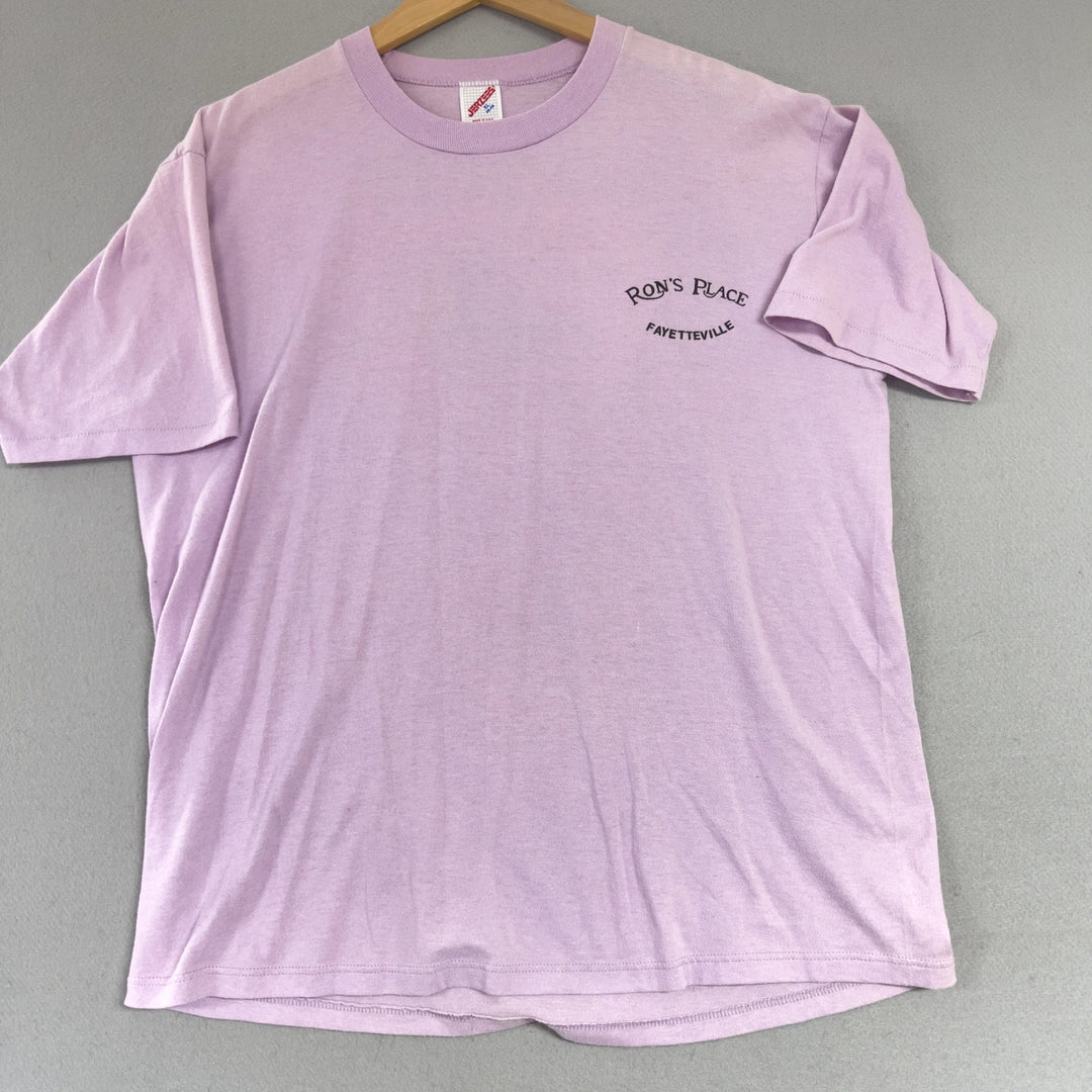 Vintage Ron's Place Gay Bar Fayetteville Arkansas T Shirt Size XL