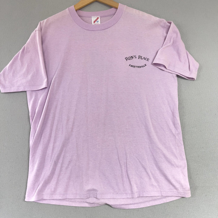 Vintage Ron's Place Gay Bar Fayetteville Arkansas T Shirt Size XL
