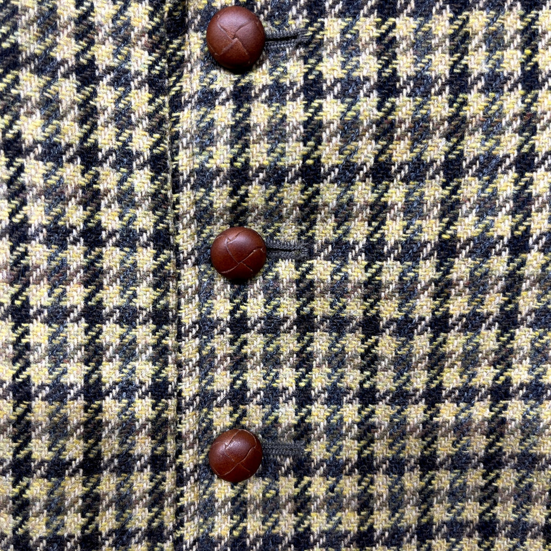 Orvis Houndstooth Wool Vest Size XL