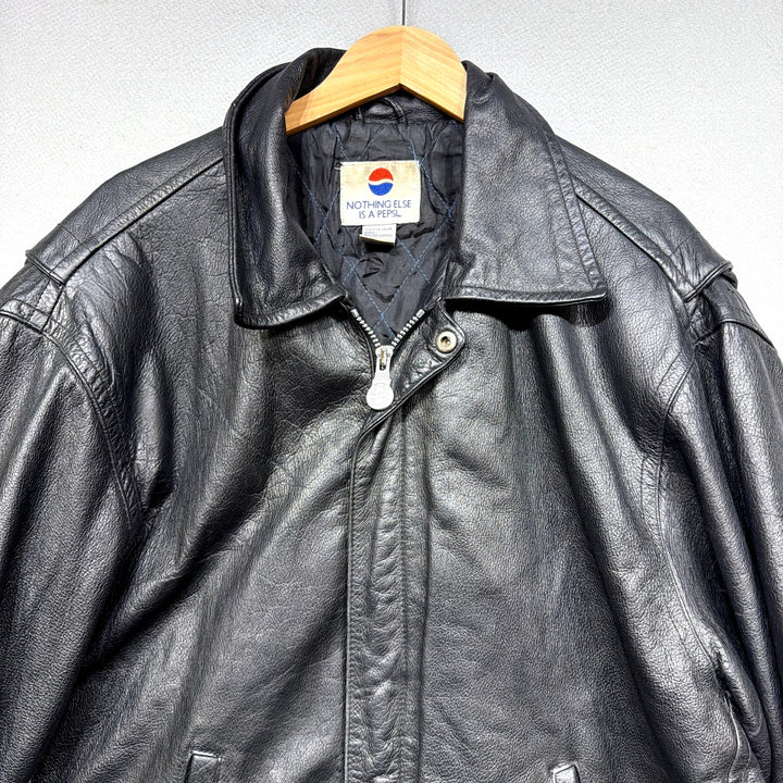 Vintage Pepsi Leather Jacket Size Large