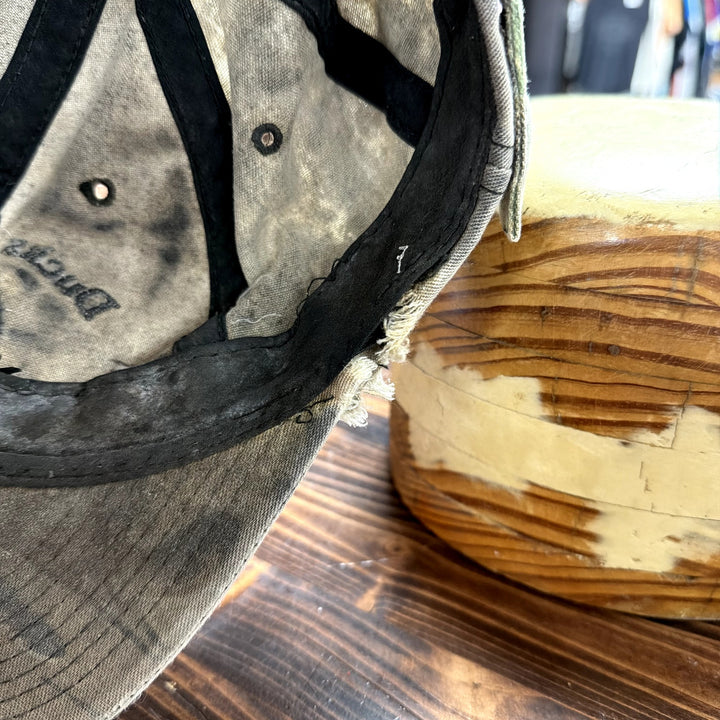 Vintage Distressed Ducks Unlimited Camo Strap Back Hat