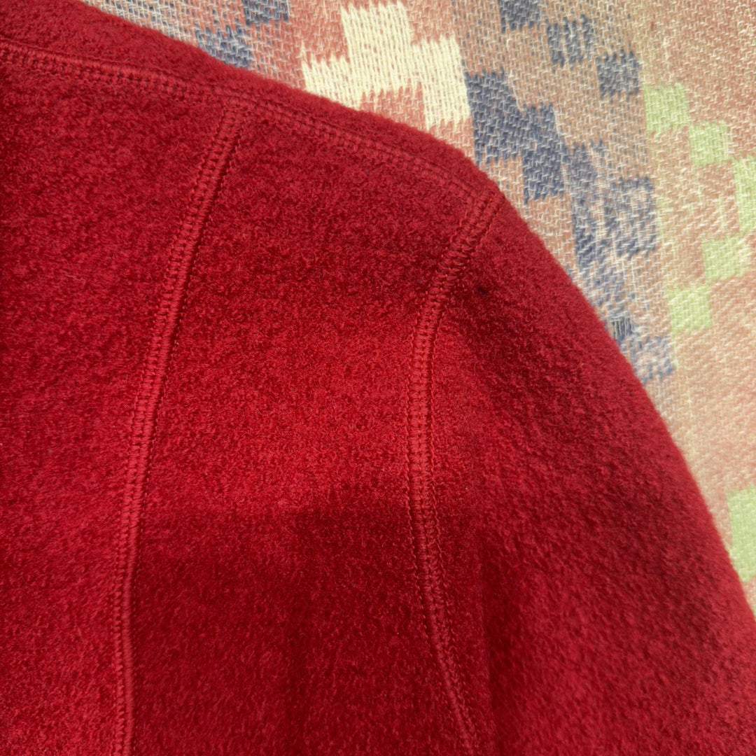 Red Wool Vintage Hooded Jacket Small 70s