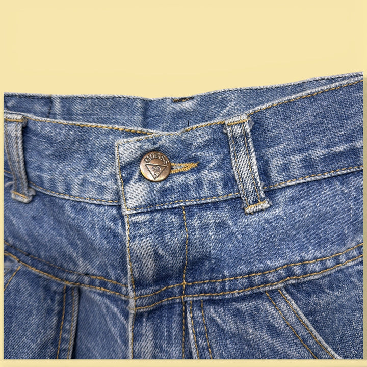 Vintage Guess Paris 80s Strap Pocket Jeans Size 28