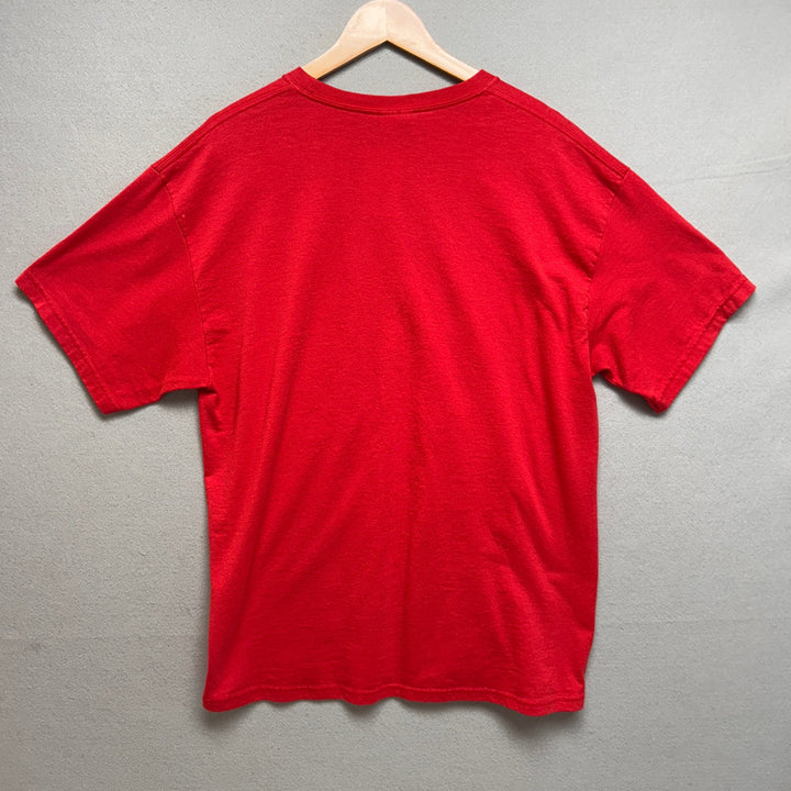 Y2K Finch Band Tee Red Oblivion Hands Size Large