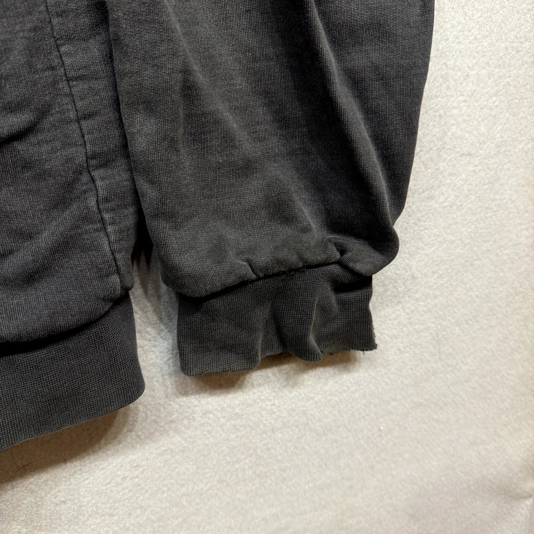 Vintage Black Thermal Lined Hoodie Size XXL