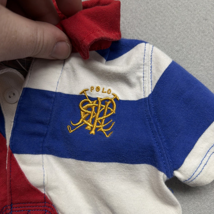 Polo Ralph Lauren Scribble Logo One Piece Size 9 Months