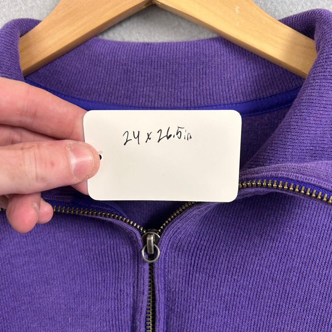 Vintage Polo Ralph Lauren Purple Quarter Zip Sweater Size Large