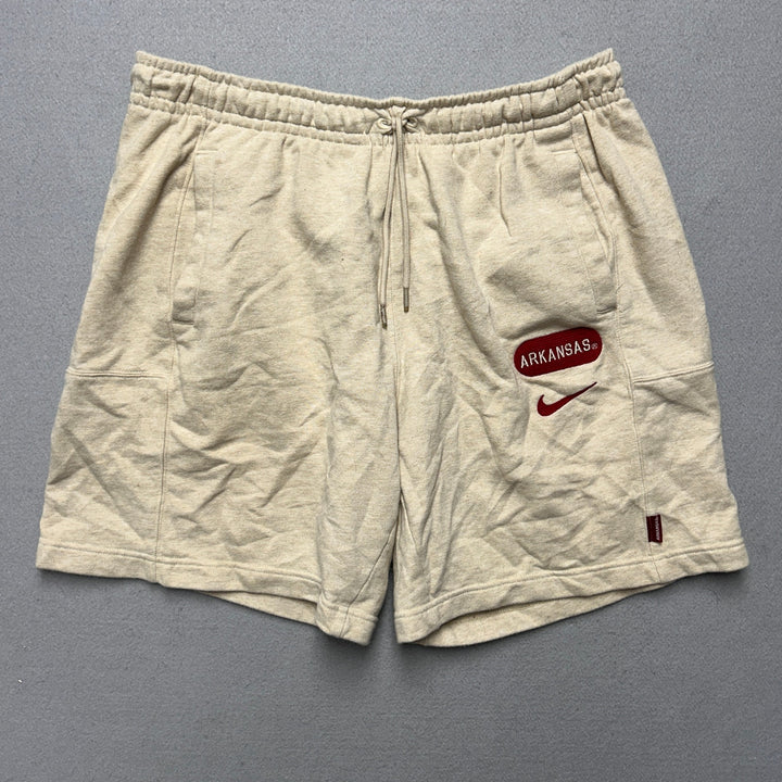 Nike University of Arkansas Fleece Shorts Size XL
