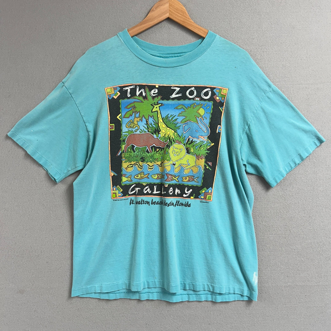 90's The Zoo Gallery Ft Walton Destin Beach Shirt Size Large