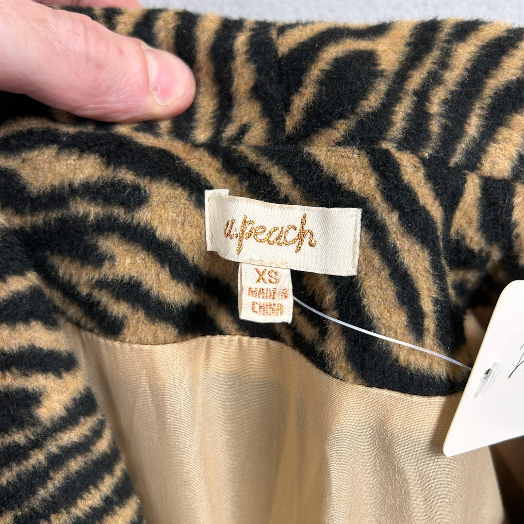 Women's A.Peach Tiger Stripe Jacket Size XS