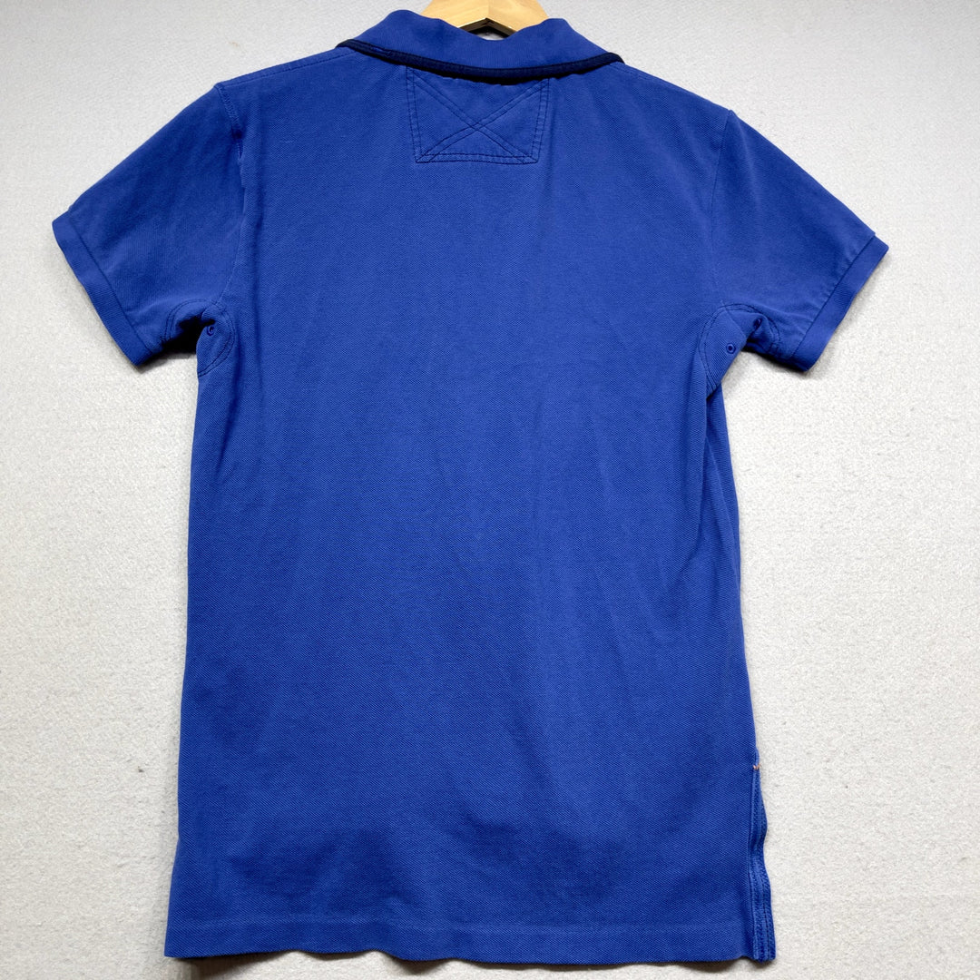 Vintage Polo Ralph Lauren Big Pony Blue Shirt Size Medium