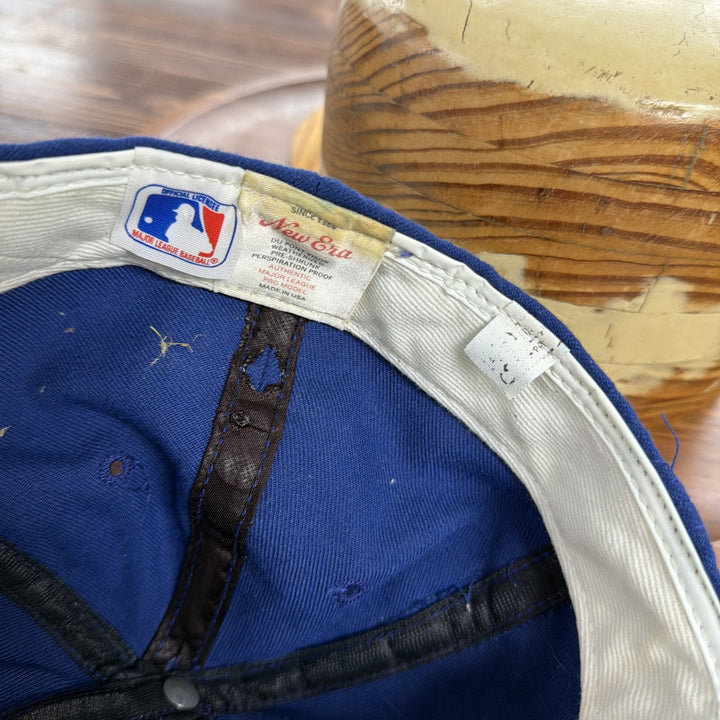 Vintage 90s Texas Rangers New Era Fitted Hat size Small