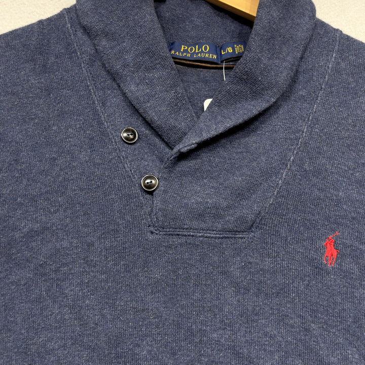 Polo Ralph Lauren Shawl Collar Sweater Size Large