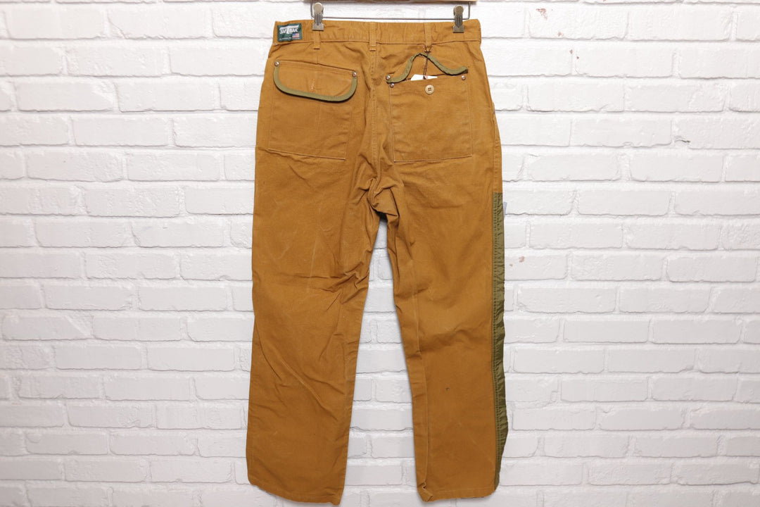 SafTbak Vintage Brown Brush Pants 80s 34/31