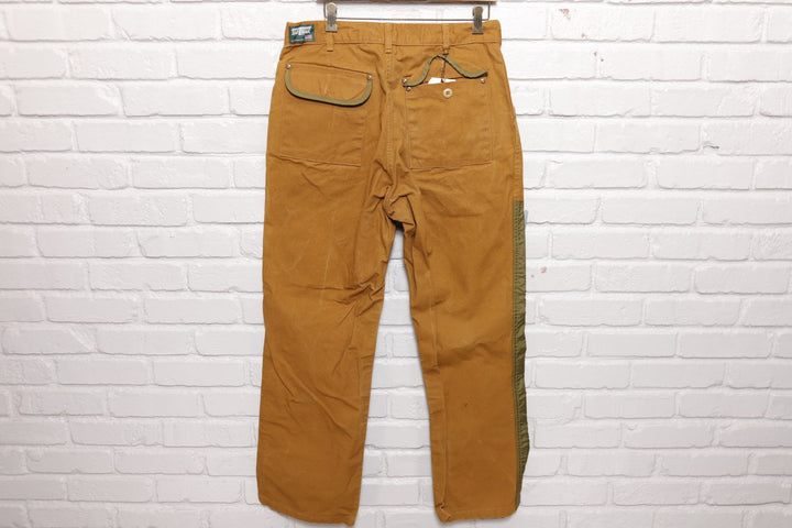 SafTbak Vintage Brown Brush Pants 80s 34/31