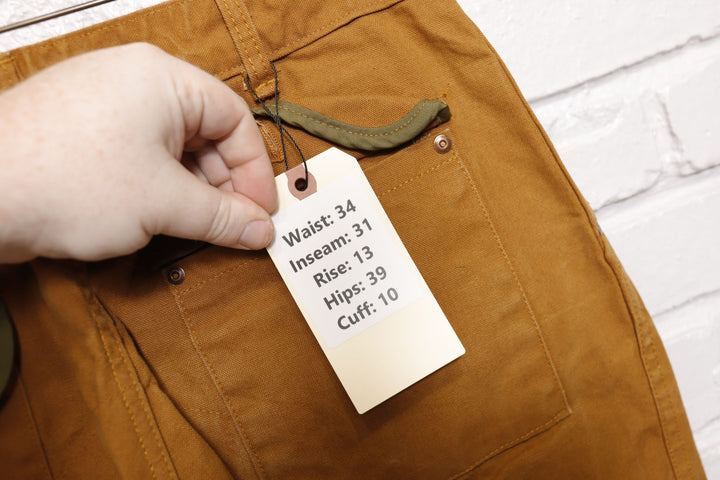 SafTbak Vintage Brown Brush Pants 80s 34/31