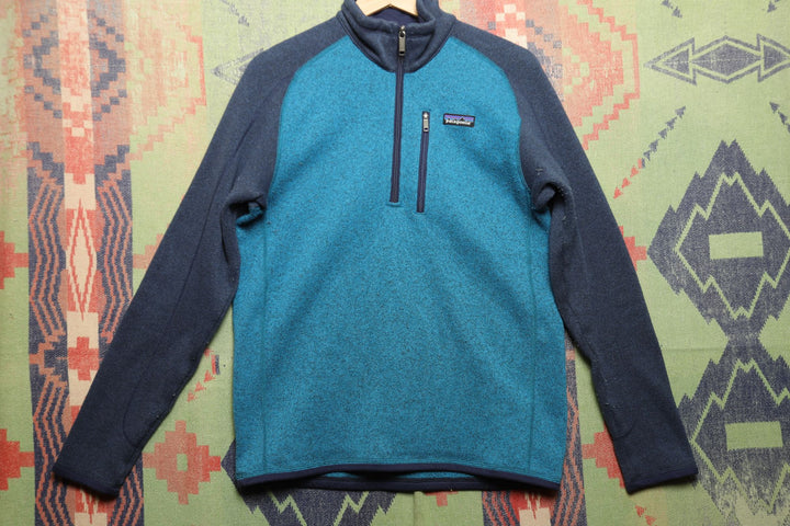 Patagonia Blue Quarter Zip Jacket Size Small