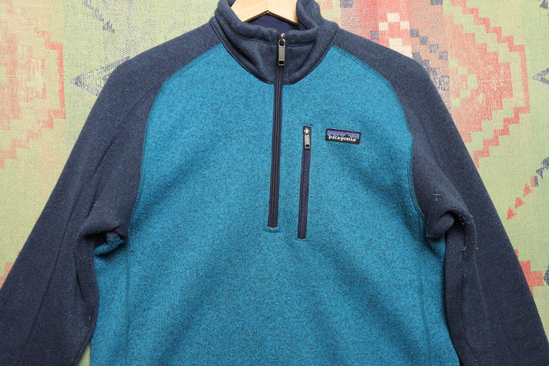 Patagonia Blue Quarter Zip Jacket Size Small