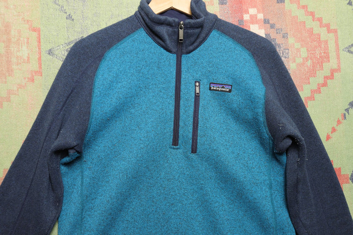 Patagonia Blue Quarter Zip Jacket Size Small