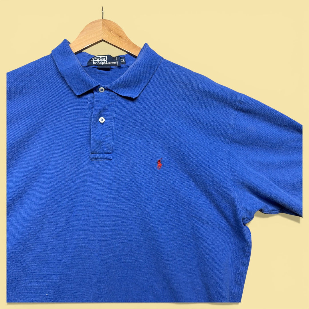 Vintage Polo Ralph Lauren 2000s Blue Polo Shirt Size XL