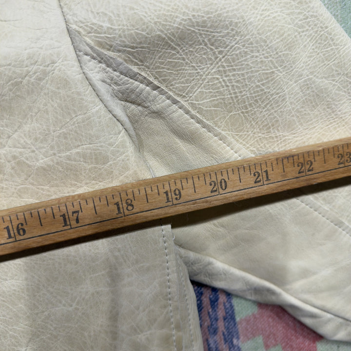 Vintage Handmade Leather Tunic Hippie Jacket Small 70s