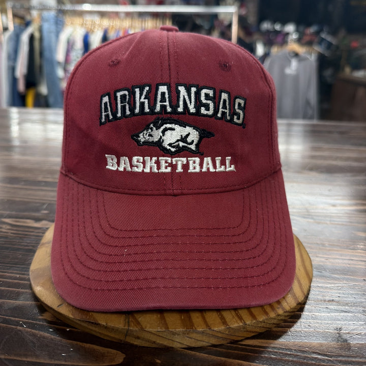 Vintage Y2K Arkansas Basketball Strap Back Hat