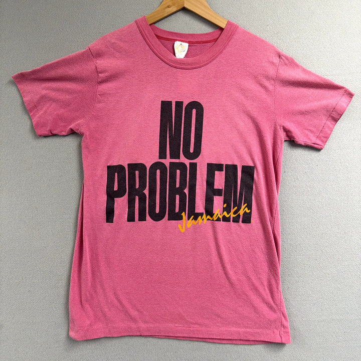 Vintage Jamaica No Problem Pink T Shirt Size Large