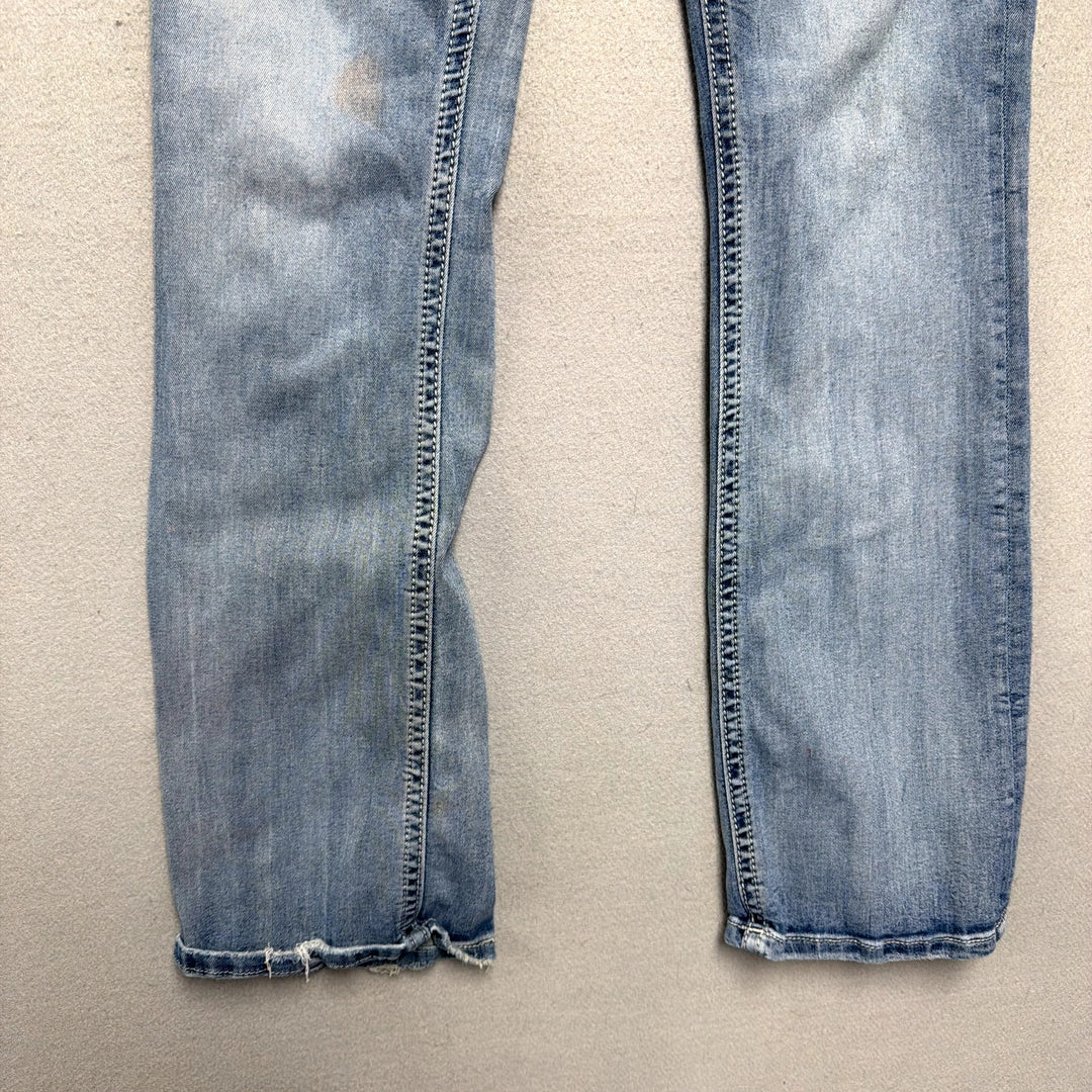 Vintage Miss Me Y2K Embroidered Pocket Jeans Size 34