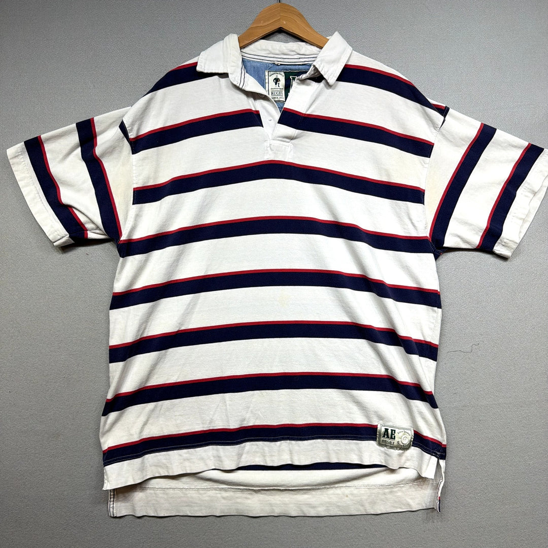 Vintage American Eagle Rugby Polo Shirt Size Large