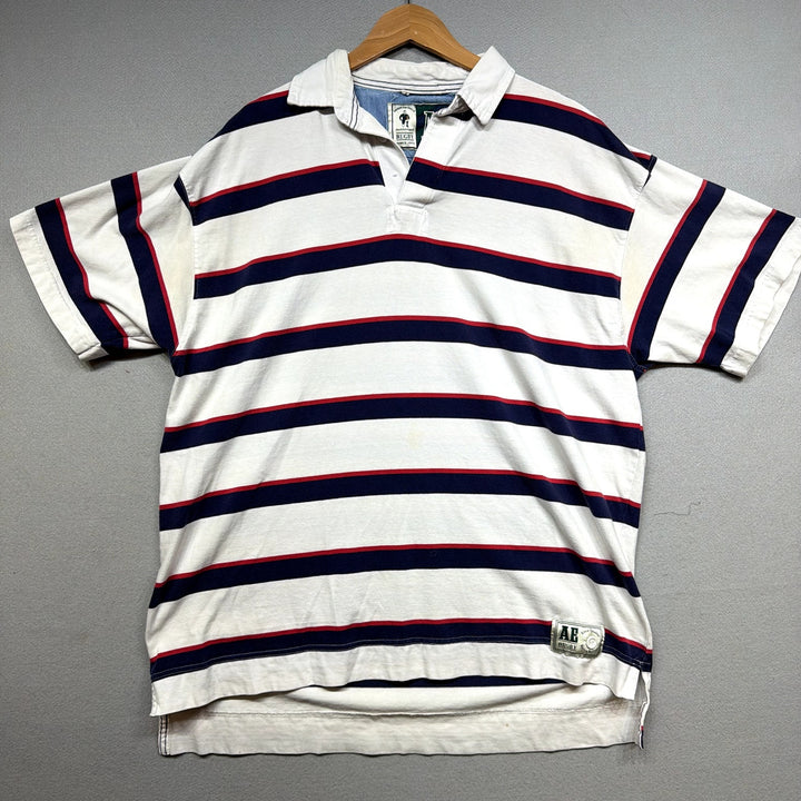 Vintage American Eagle Rugby Polo Shirt Size Large