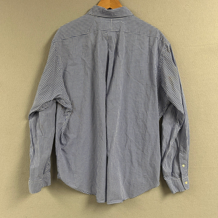 Polo Ralph Lauren Blue Gingham Plaid Shirt Size XXL