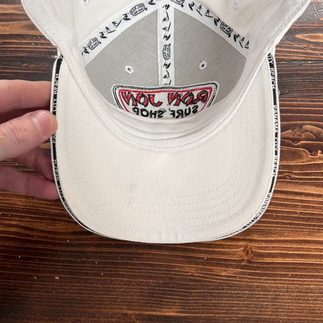 Y2K Ron Jon Surf Shop Hat Panama City White Strapback