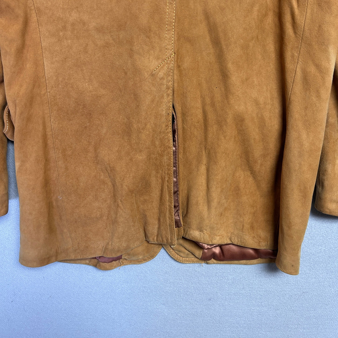 Vintage Addler Leather Blazer Jacket Size 42L