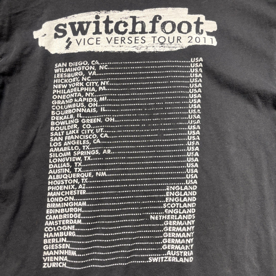Switchfoot Vice Verses 2011 Tour Shirt size Large