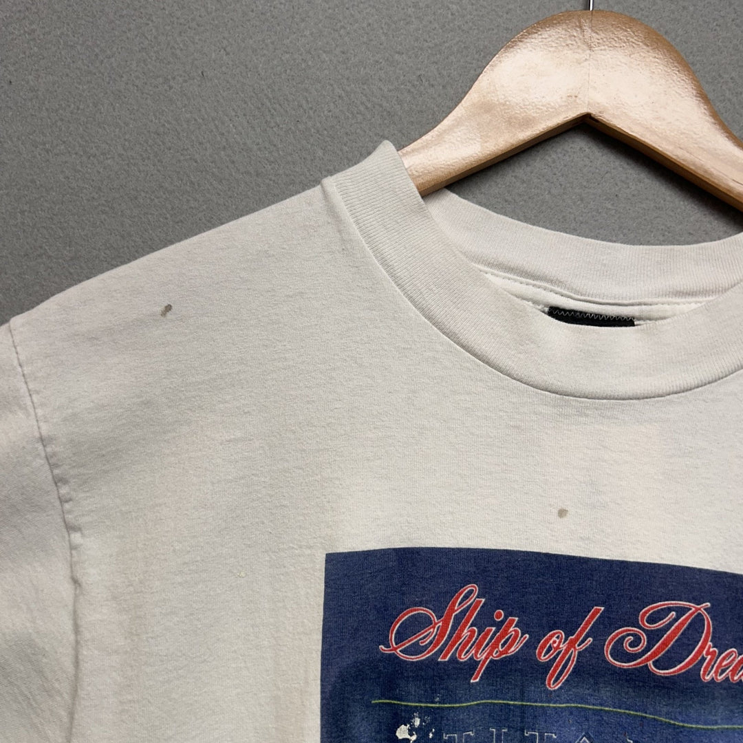 Vintage 90s Titanic "Ship Of Dream" White Shirt Size Medium Made in USA