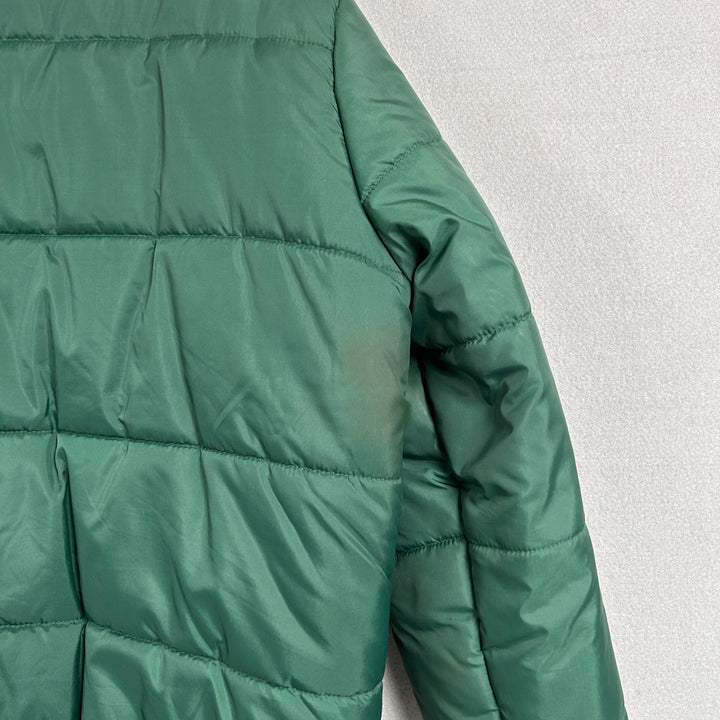 Vintage Izod Lacoste Half Zip Green Puffer Jacket Size Large