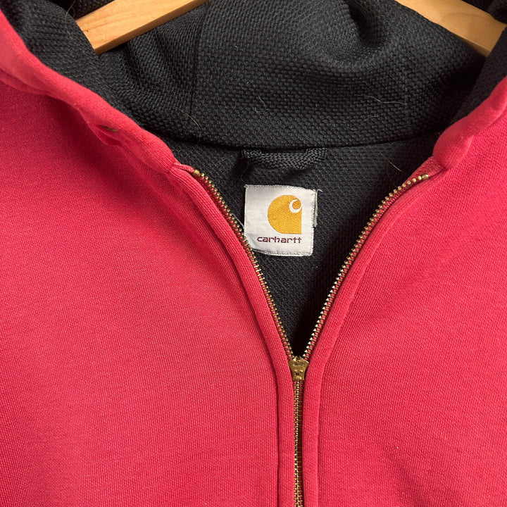Vintage Carhartt Thermal Lined Red Hoodie Size XXL