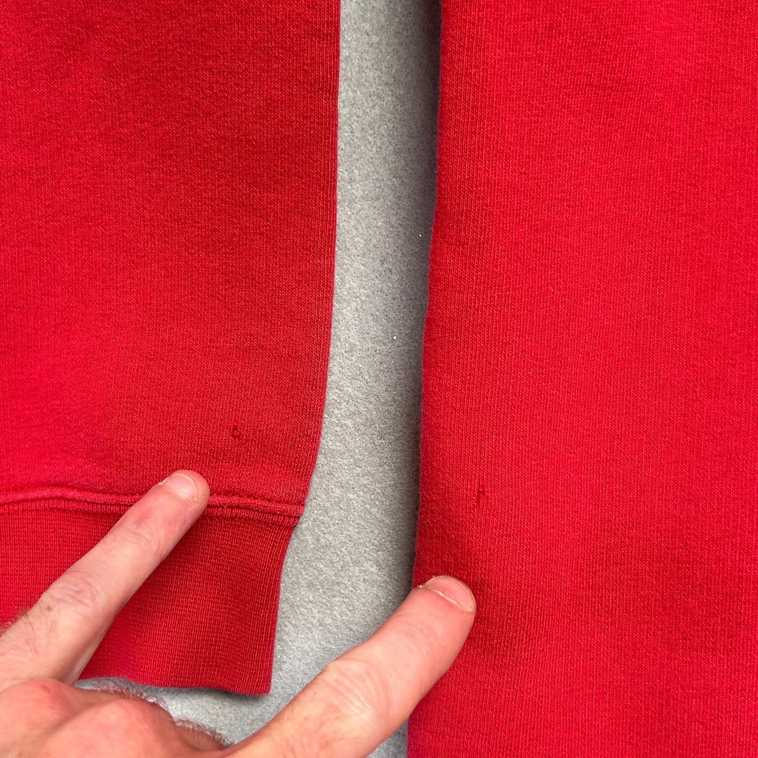 Nike Sportswear Red Hoodie Boy's Size L (14-16) (Adult M) Red Sweatshirt
