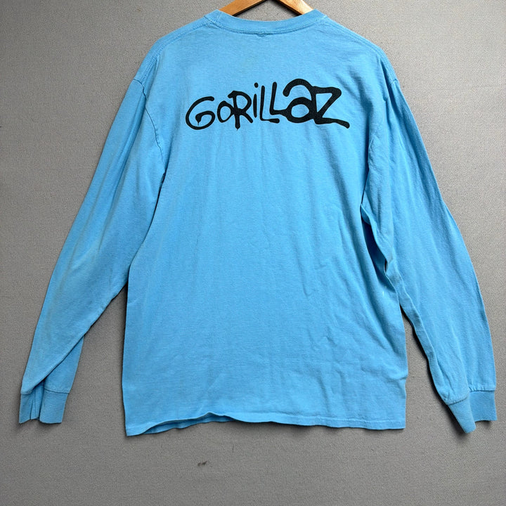 Gorillaz Blue Long Sleeve Shirt Size Large