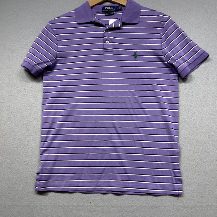 Polo Ralph Lauren Lavender Purple Striped Shirt Size small