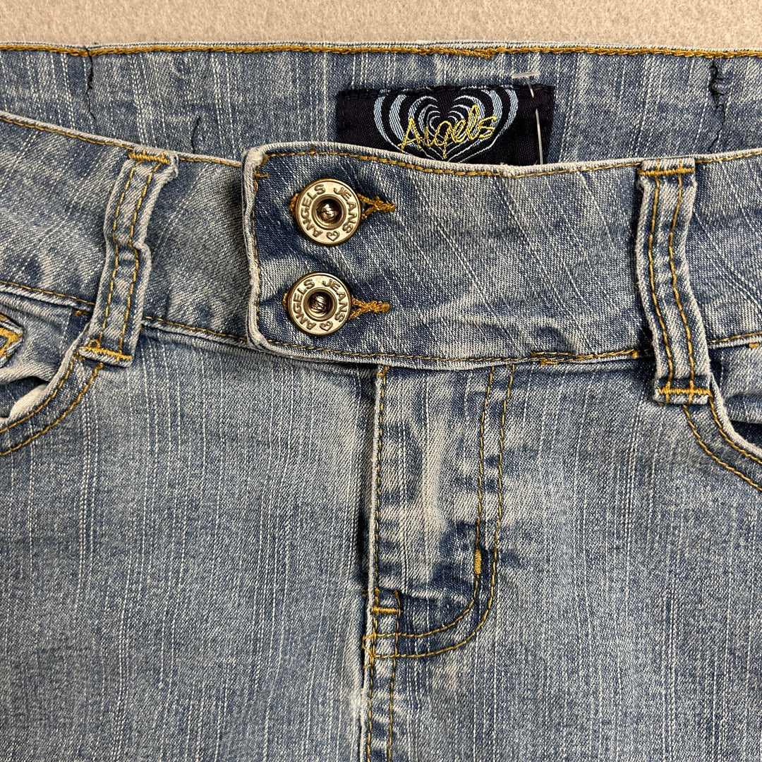 Vintage Angels Jeans Ruffled Denim Skirt Size 28