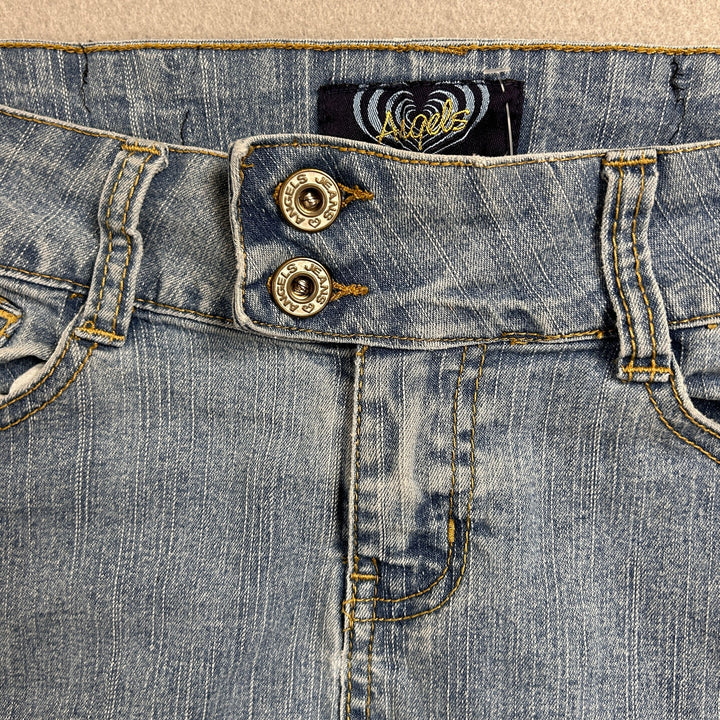 Vintage Angels Jeans Ruffled Denim Skirt Size 28