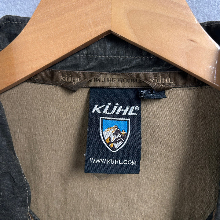 Kuhl Brown Canvas Zip Up Patina Dye Jacket Size Large